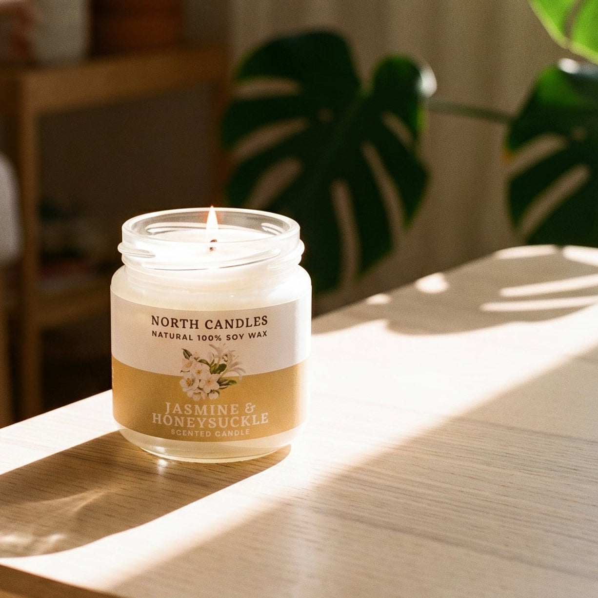 *NEW* Jasmine & Honeysuckle Scented Soy Candle