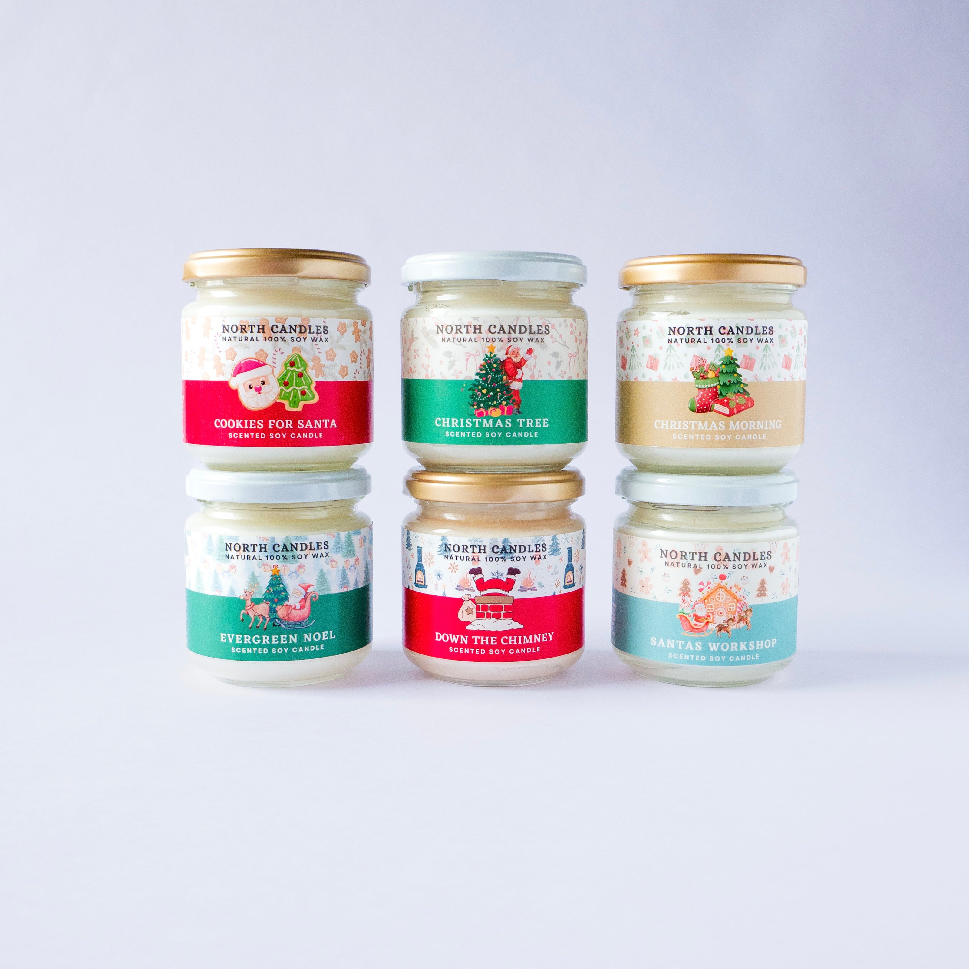 クリスマスキャンドル6種お得セット (最大35%オフ)｜ノースキャンドル
