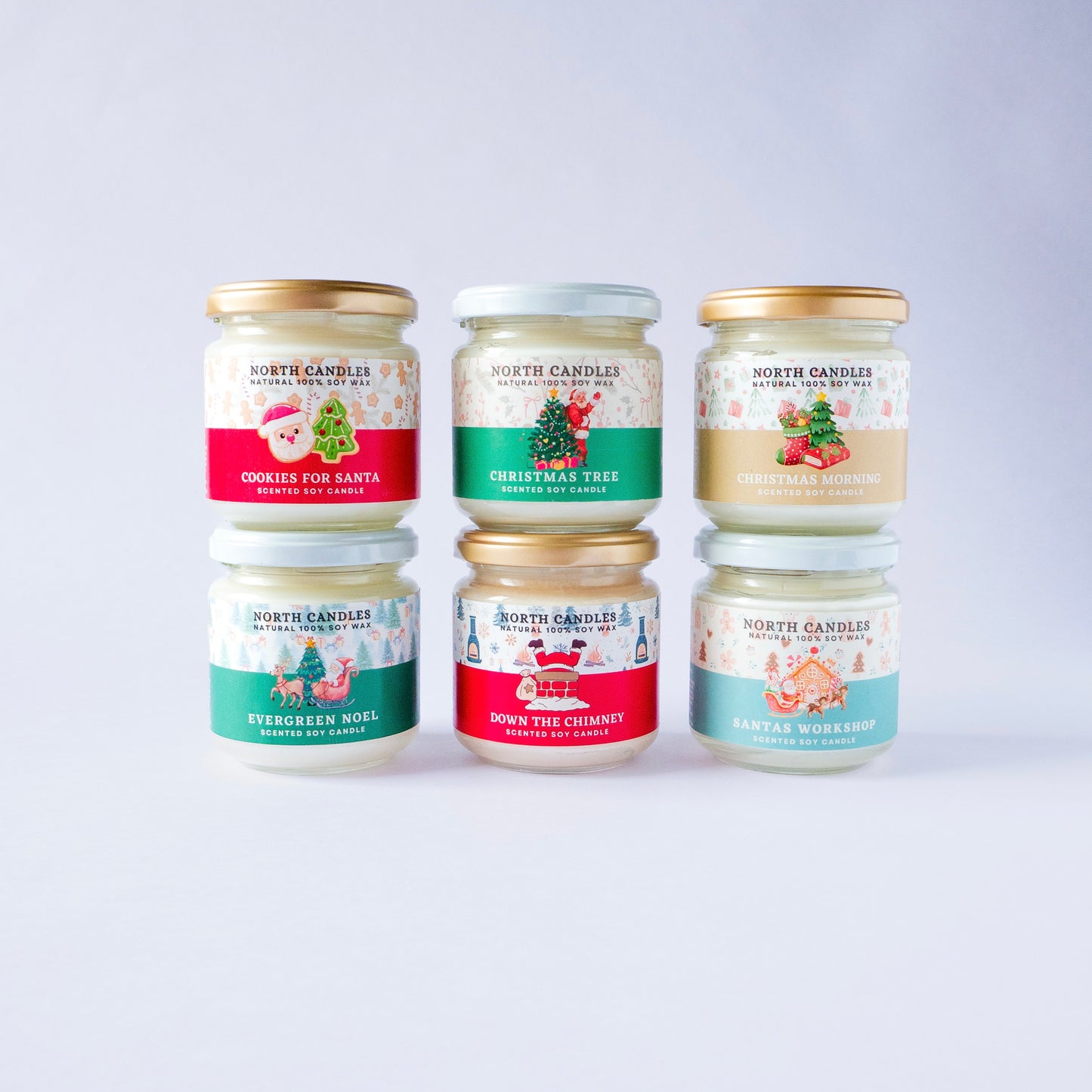 【季節限定】6 x クリスマスキャンドルお得セット (SAVE 26-40%)