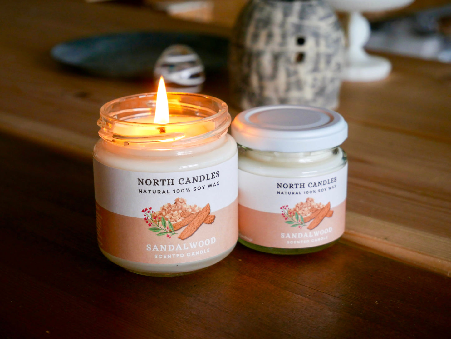 *NEW* Sandalwood Scented Soy Candle