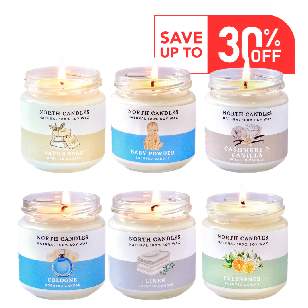 *NEW* Clean 6 x Candle Set (SAVE 25-30% OFF!)