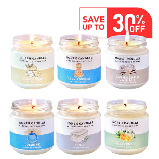 *NEW* Clean 6 x Candle Set (SAVE 25-30% OFF!)