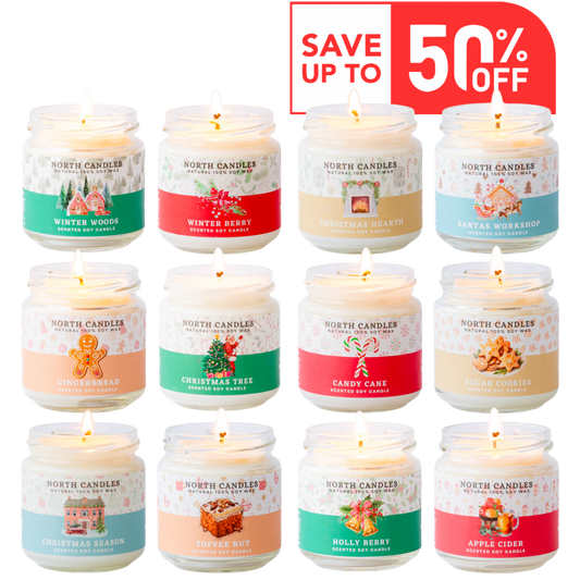 Seasonal Christmas 12 x Candle Set (SAVE 45-60%)