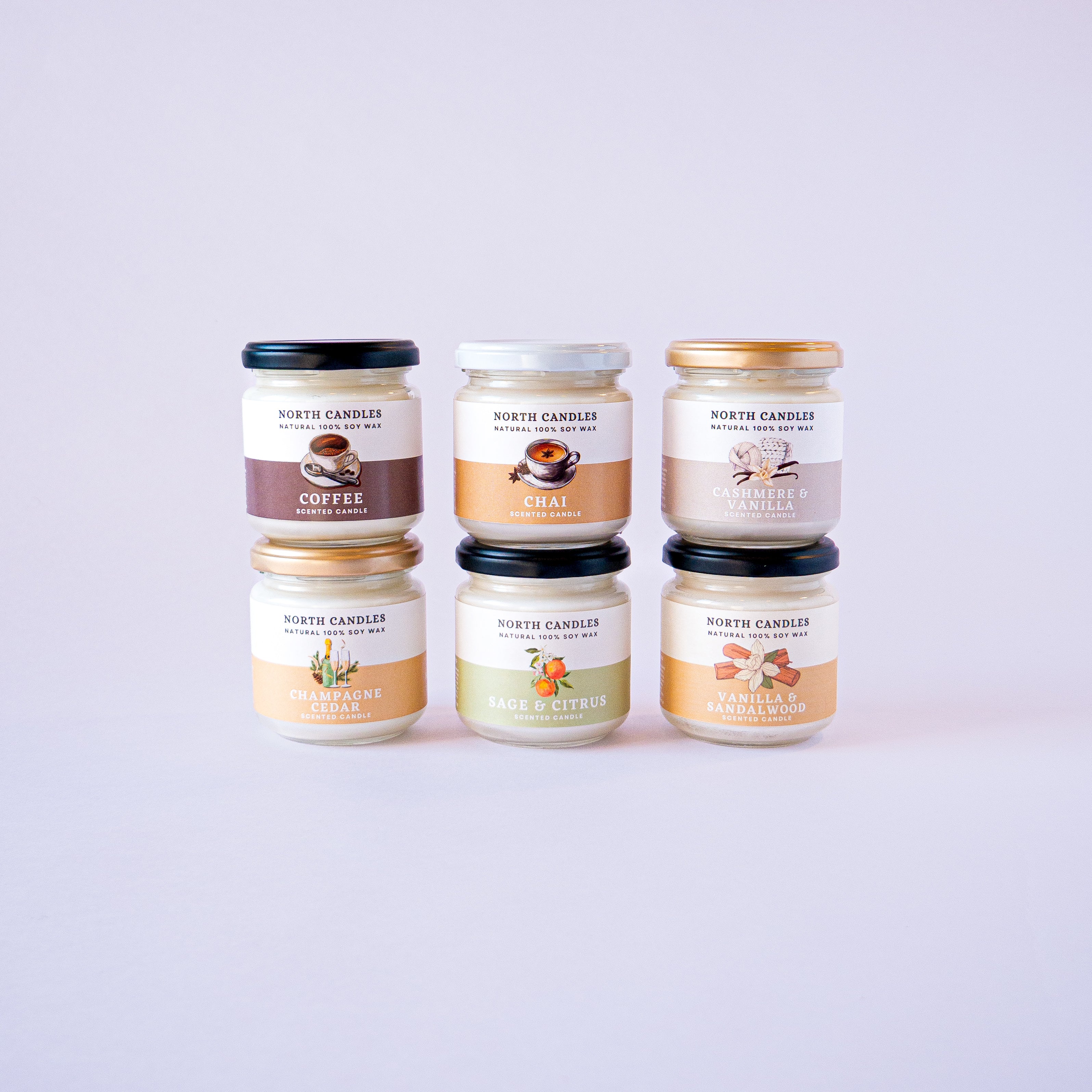 アロマビンキャンドルセット (SAVE 15-20%) ソイキャンドル ノース