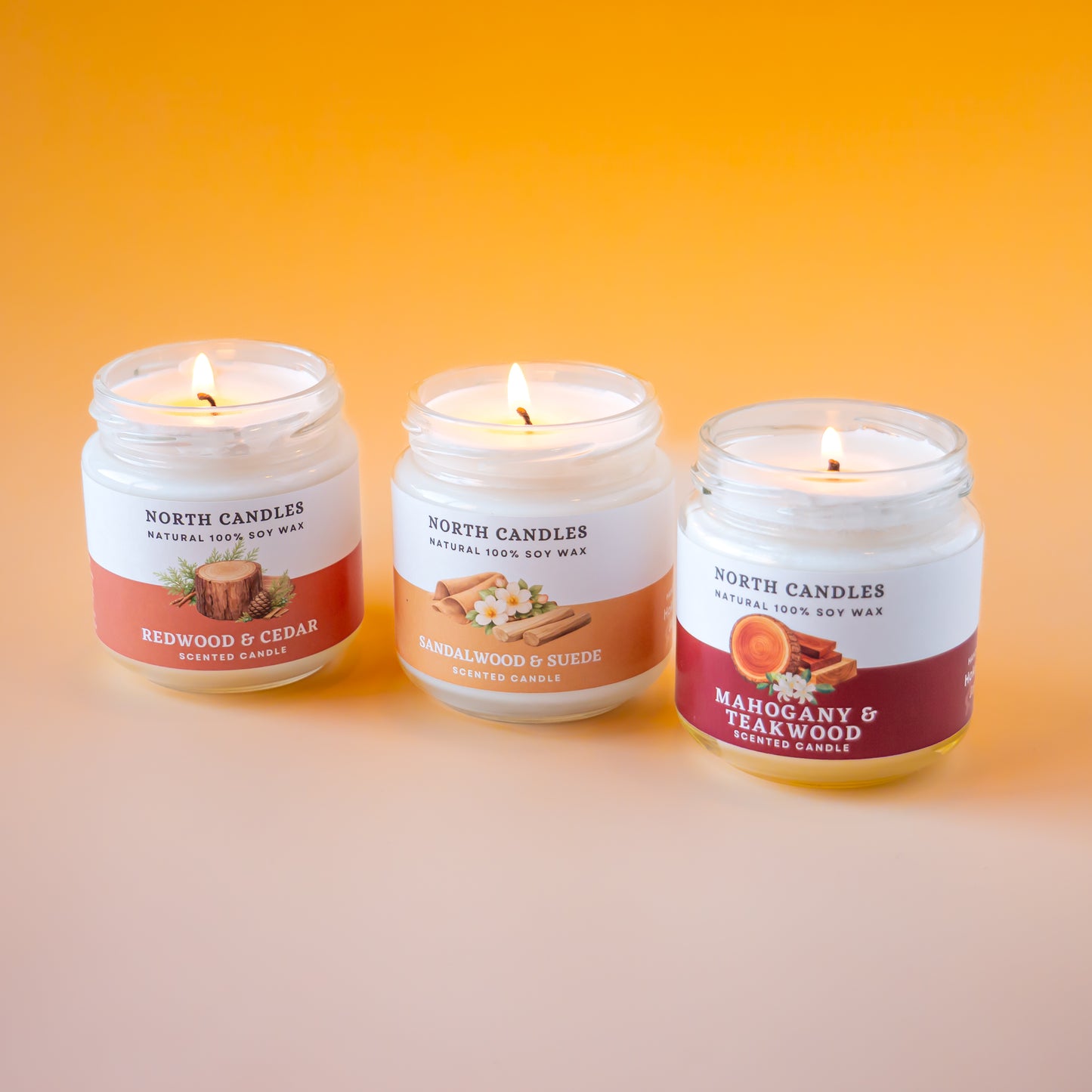 NEW ウォーム＆ウッディキャンドル 6 x お得セット (SAVE 25-30%)