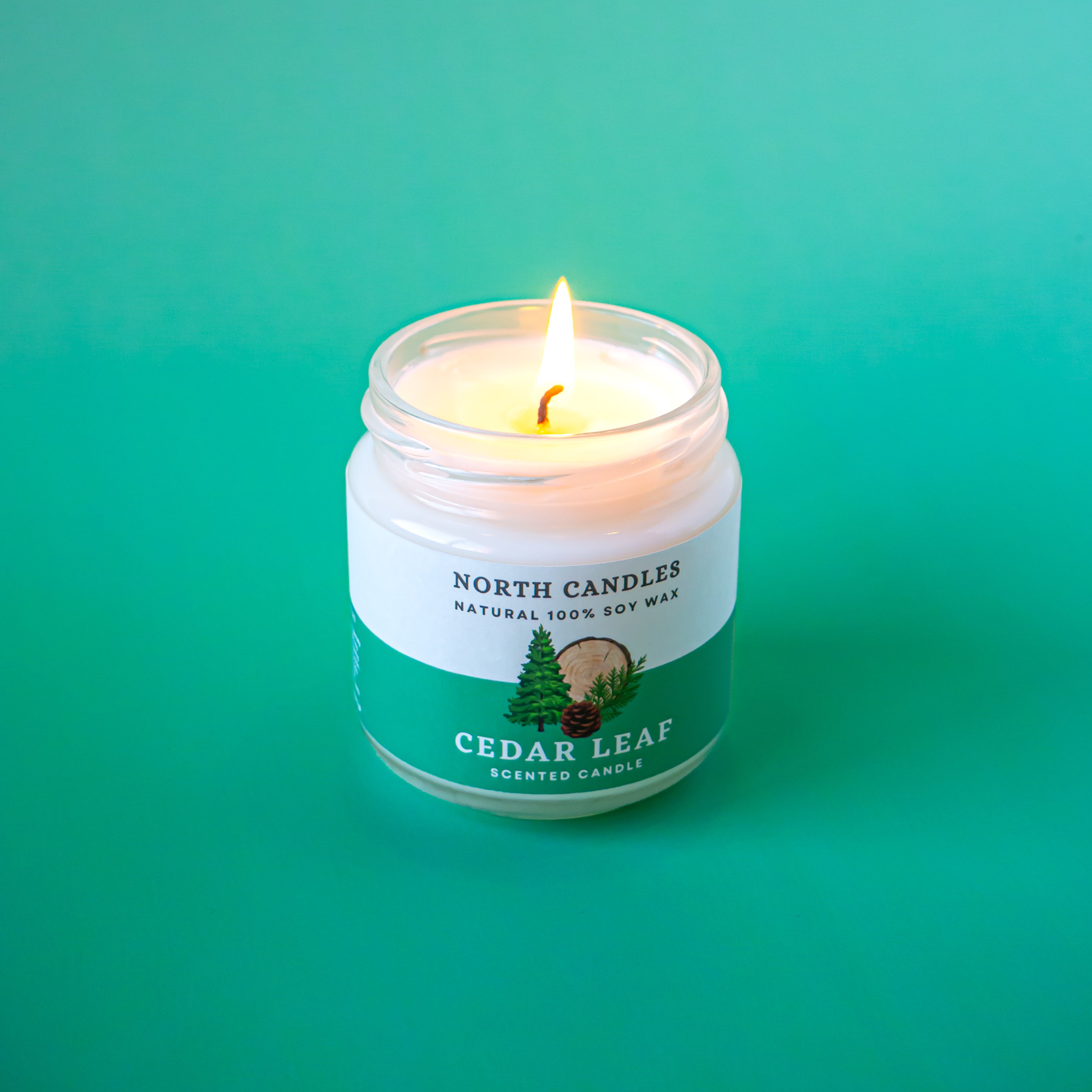 NEW シダーリーフ ビンキャンドル – North Candles