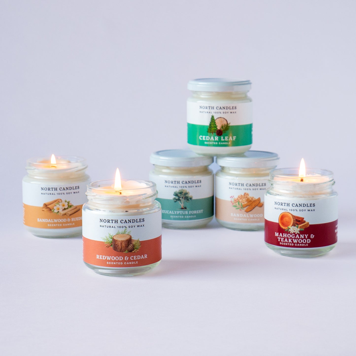 NEW ウォーム＆ウッディキャンドル 6 x お得セット (SAVE 25-30%)