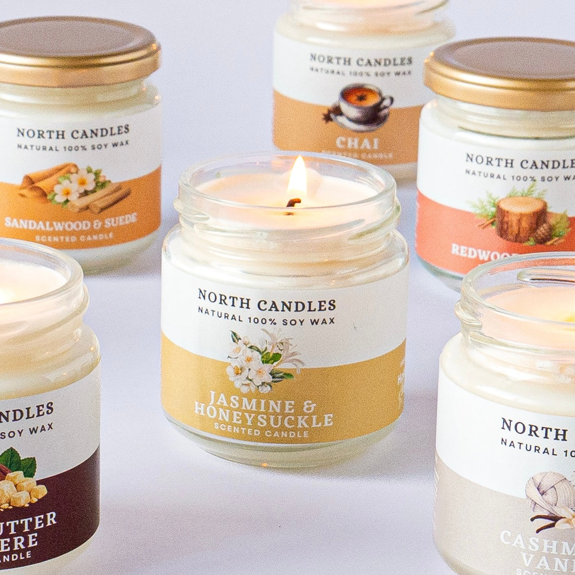 NEW ジャスミン&ハニーサックル ビンキャンドル