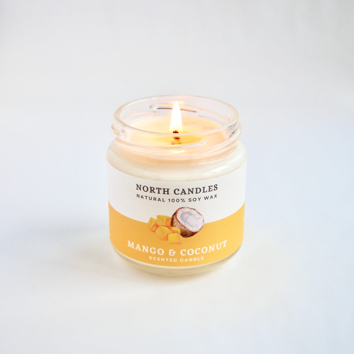 NEW - Mango & Coconut Scented Soy Candle