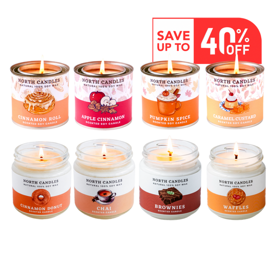 (Seasonal) 8 x Fall Candle Set (SAVE 35-40%)