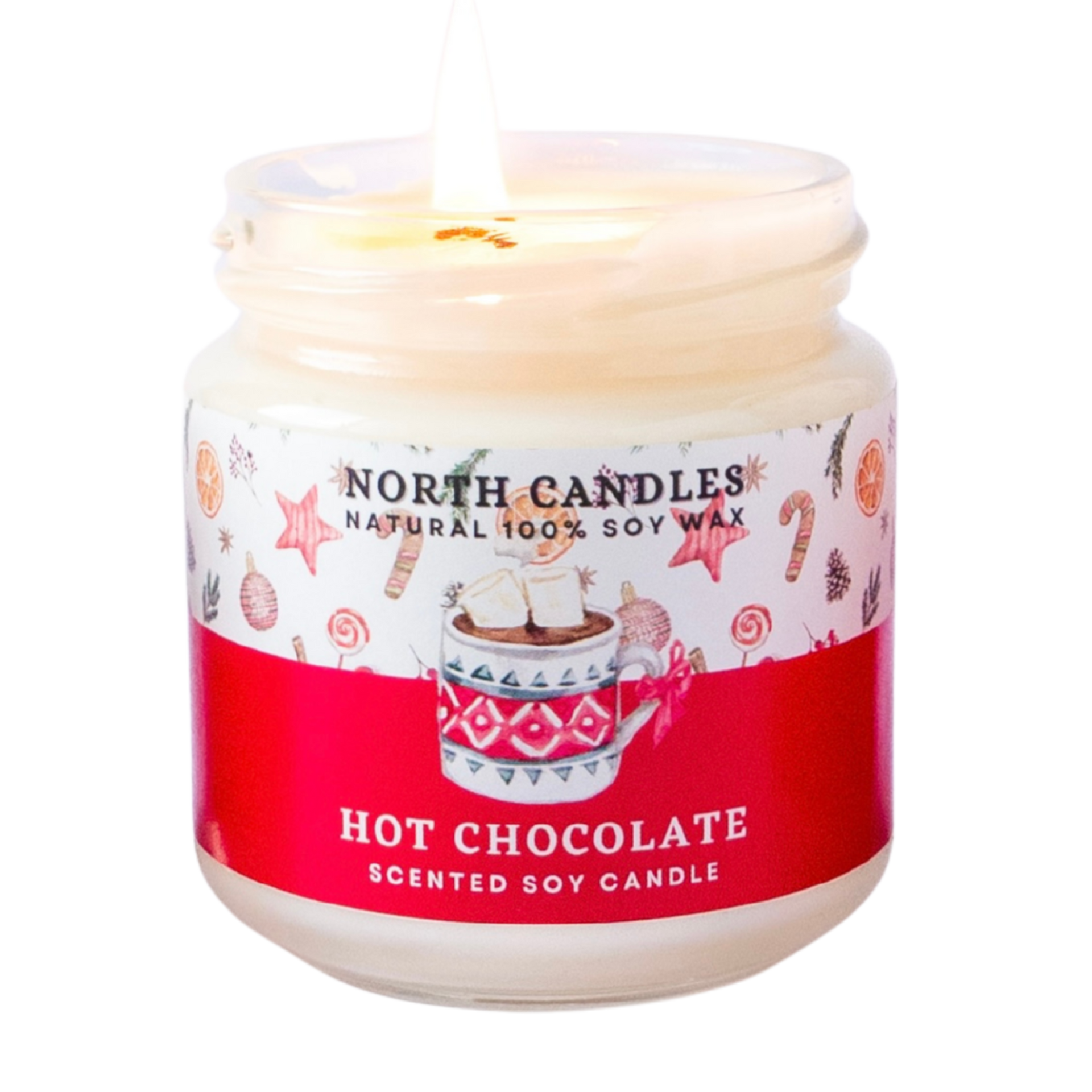 クリスマスキャンドル ホットチョコレートアロマソイキャンドル North クリスマスキャンドル ホットチョコレートアロマソイキャンドル North