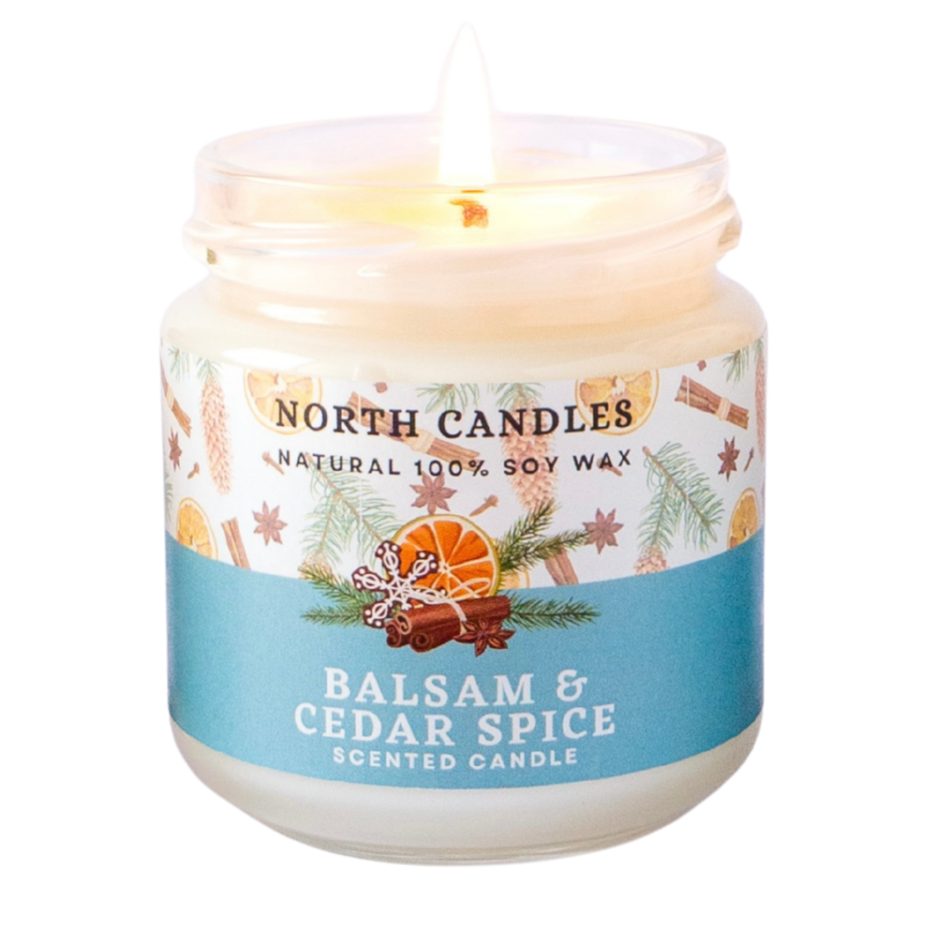 クリスマスキャンドル バルサム＆シダースパイスアロマソイキャンドル