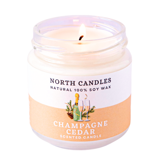 シャンパンシダー ビンキャンドル