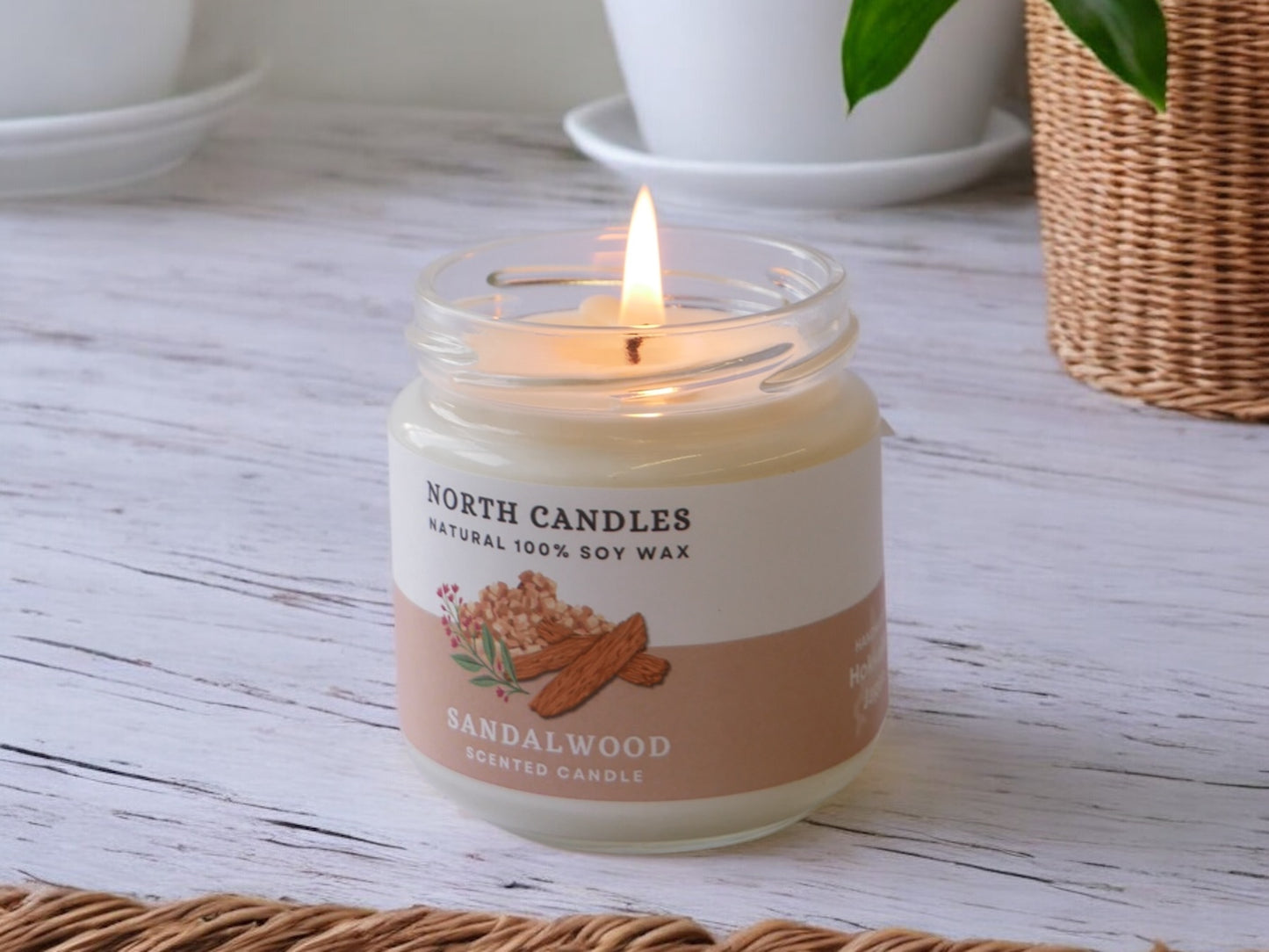 *NEW* Sandalwood Scented Soy Candle