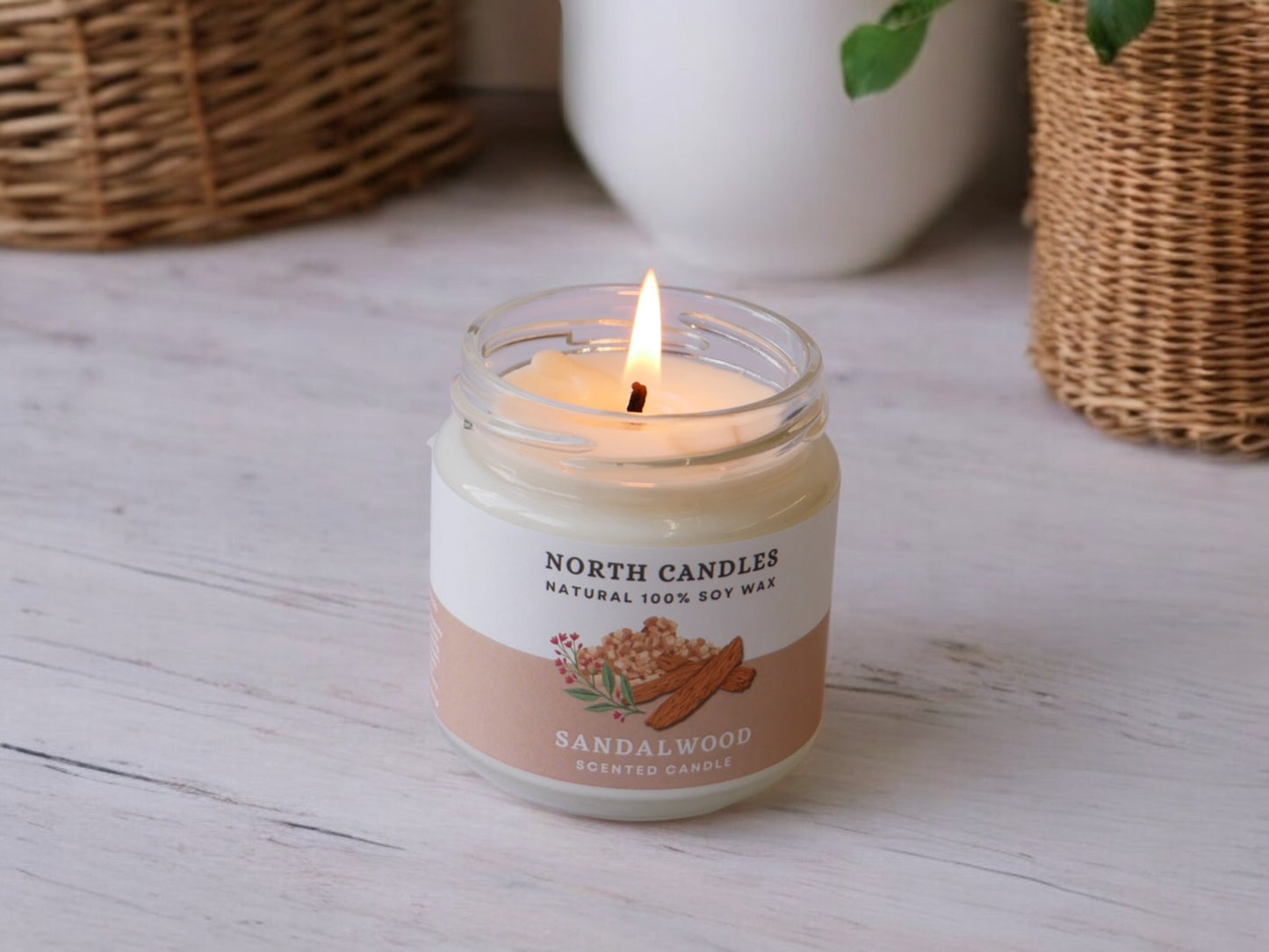 *NEW* Sandalwood Scented Soy Candle