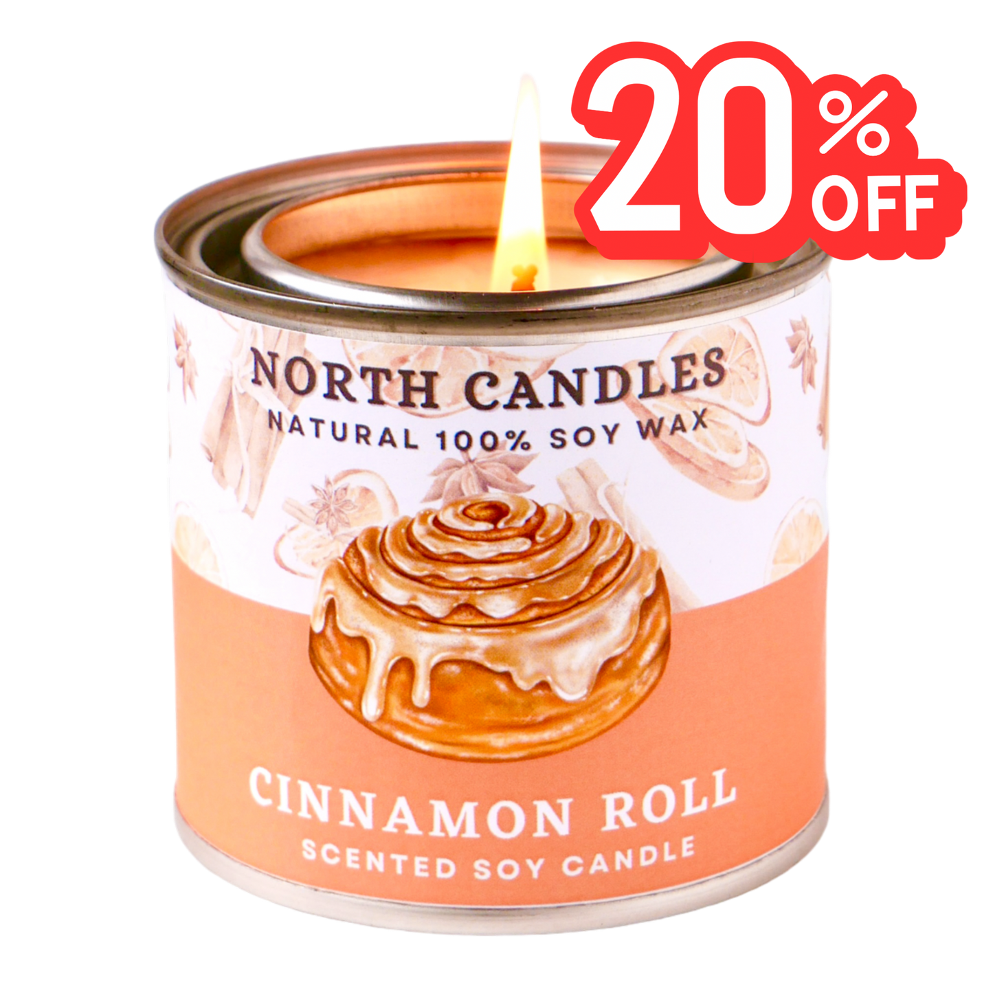 *Almost Gone* Cinnamon Roll Scented Candle (SAVE 20% SALE)