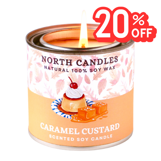 *Almost Gone* Caramel Custard Scented Candle (SAVE 20% SALE)