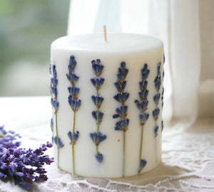 Lavender Scented Botanical Soy Candle