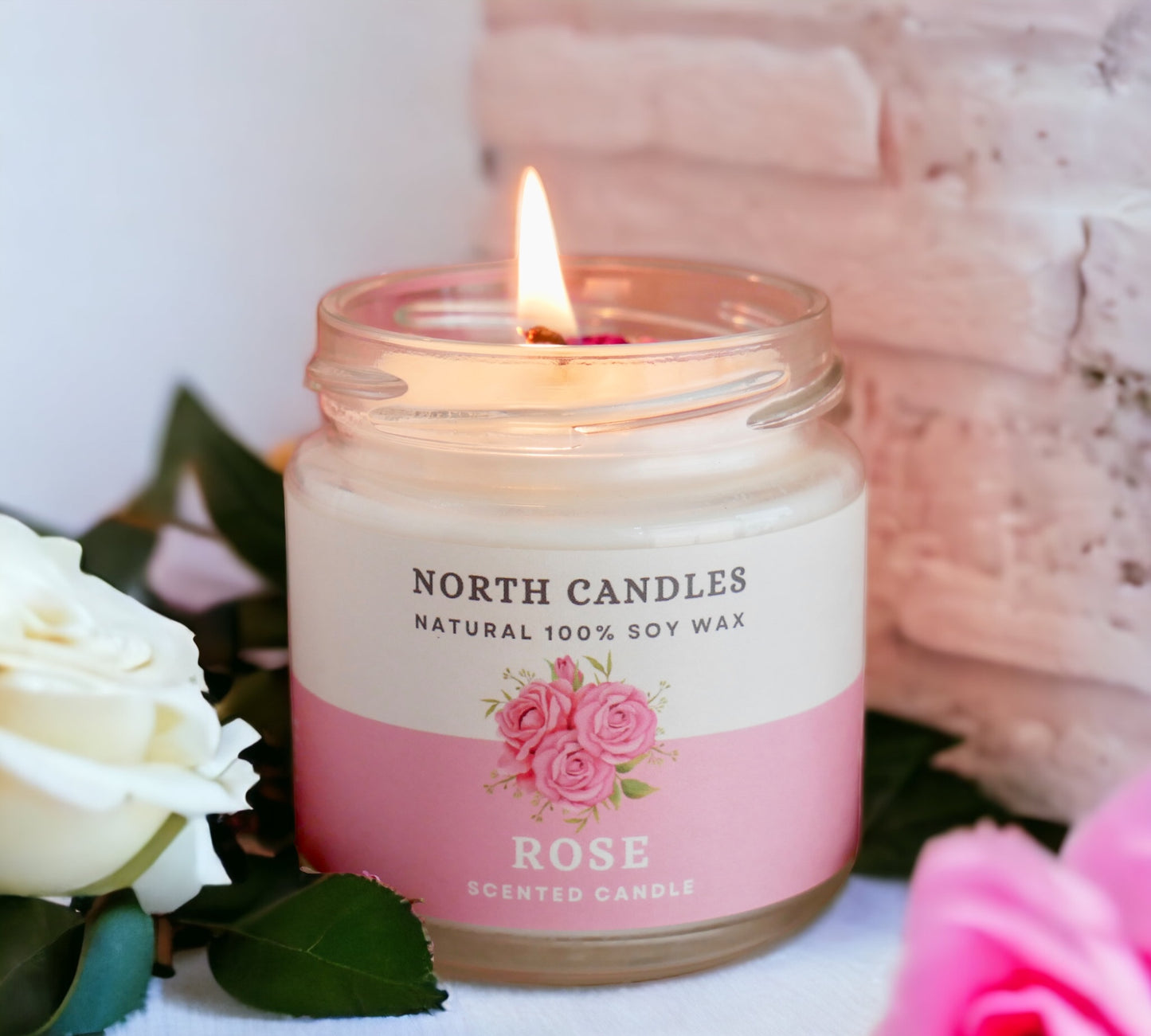 Rose Scented Soy Candle