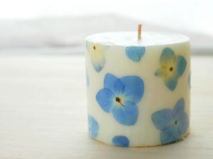 Ajisai Pressed Flower Soy Candle