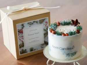 Seasonal Christmas Wreath Candle (Essential Oil Blend)