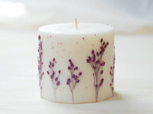 Load image into Gallery viewer, Botanical &quot;Stargrass&quot; Pillar Candle (Small)