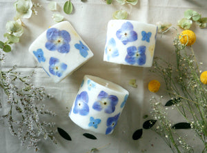 Ajisai Pressed Flower Soy Candle