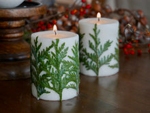 Load image into Gallery viewer, Seasonal Christmas Tree Pillar Candle