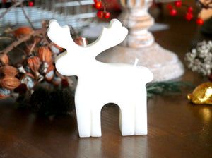 Seasonal Unscented Reindeer Soy Candle