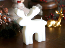 Load image into Gallery viewer, Seasonal Unscented Reindeer Soy Candle