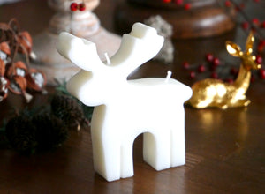 Seasonal Unscented Reindeer Soy Candle