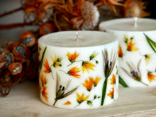 Load image into Gallery viewer, Botanical Scented Soy Pillar Candle
